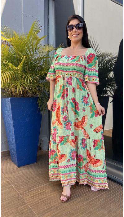 Vestido Midi Estampa... - KARINA CINTRA