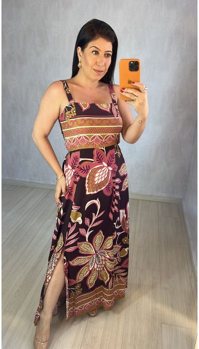 Vestido Midi Decote ... - KARINA CINTRA