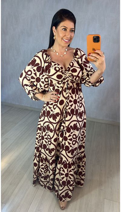 VESTIDO ESTAMPADO CA... - KARINA CINTRA