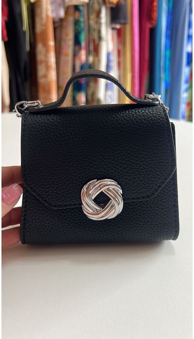 Mini Bag Preta com D... - KARINA CINTRA