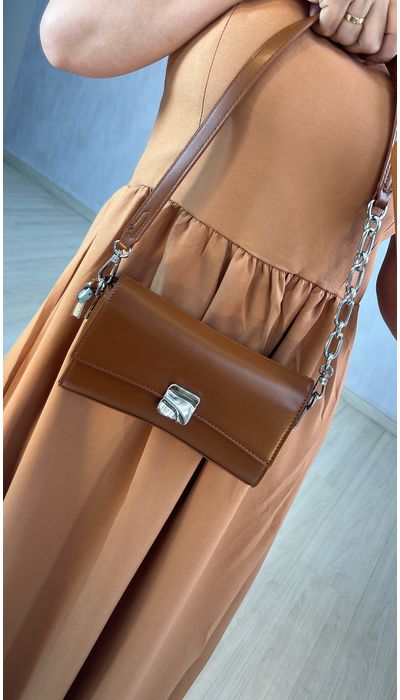 BOLSA BAGUETE CARAME... - KARINA CINTRA