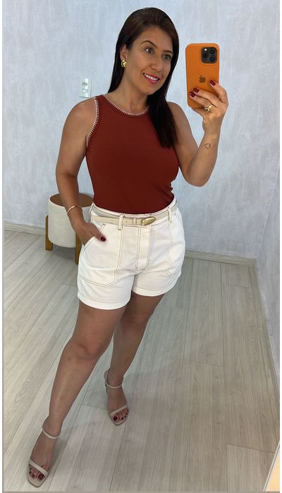 BLUSA ISIS - MARROM - KARINA CINTRA