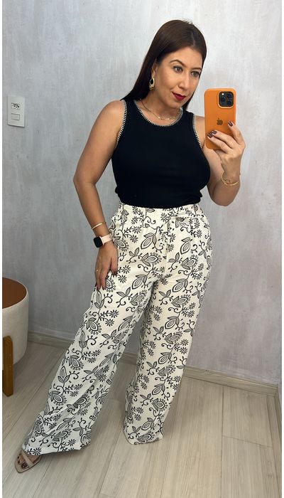 CALÇA CORA - ESTAMPA... - KARINA CINTRA