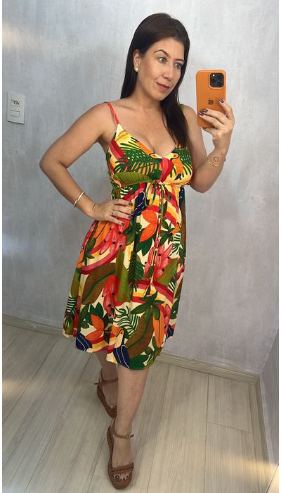 VESTIDO CURTO ESTAMP... - KARINA CINTRA