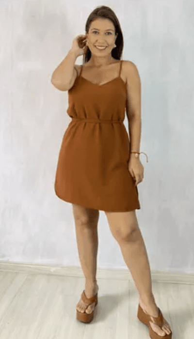 VESTIDO LUISA - MOCH... - KARINA CINTRA