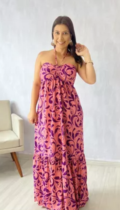 VESTIDO VIVI - ROSA ... - KARINA CINTRA