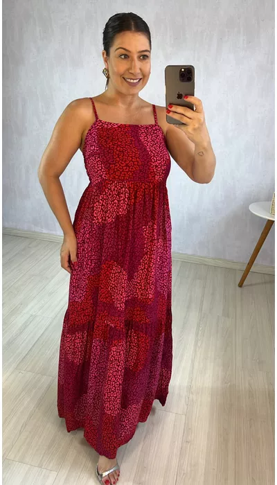 VESTIDO ONÇA ROSA - ... - KARINA CINTRA