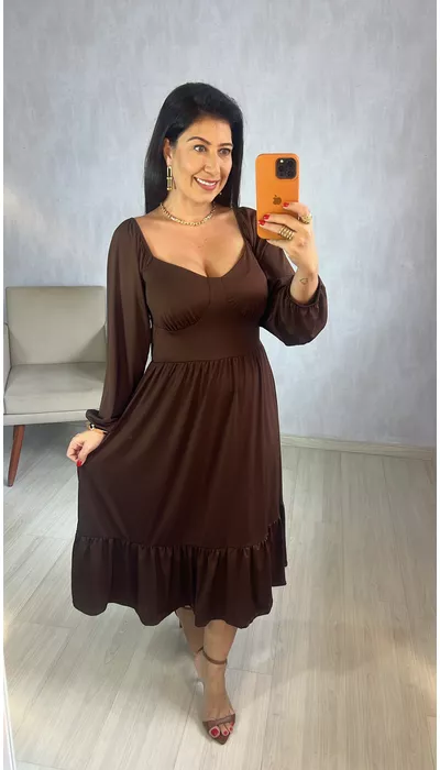 VESTIDO SILVI - MARR... - KARINA CINTRA