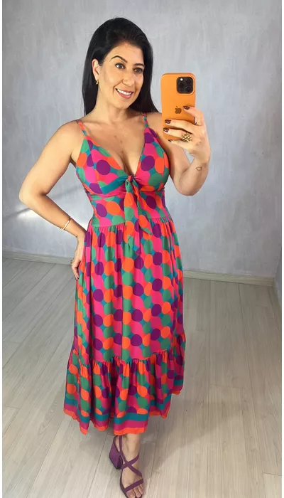 VESTIDO COLORIDO - KARINA CINTRA