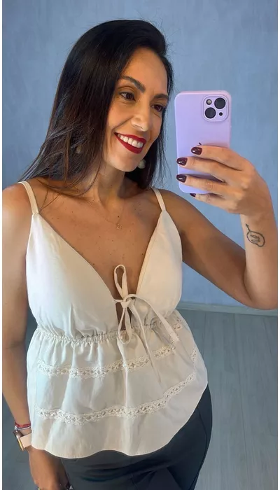 BLUSA BATA OFF - KARINA CINTRA