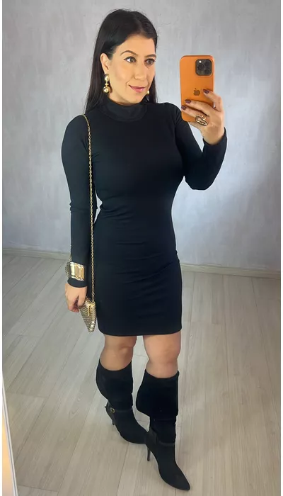 VESTIDO PRETO TUBINH... - KARINA CINTRA