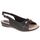 Slingback Jasmim Rasteira - Preto / Palmilha Bege