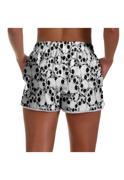 short preto feminino praia