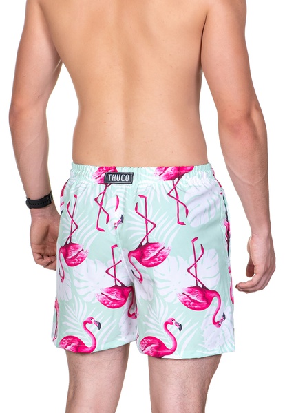 shorts praia masculino flamingo
