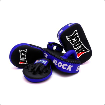 Kit Aparador De Chute E Manopla De Foco - Azul - BLOCK FITNESS