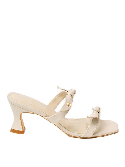 Sandália Off White Salto Taça Ana - SAGIAN