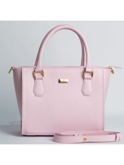Bolsa Tote Rosa Candy Couro Alça Removível - SAGIAN