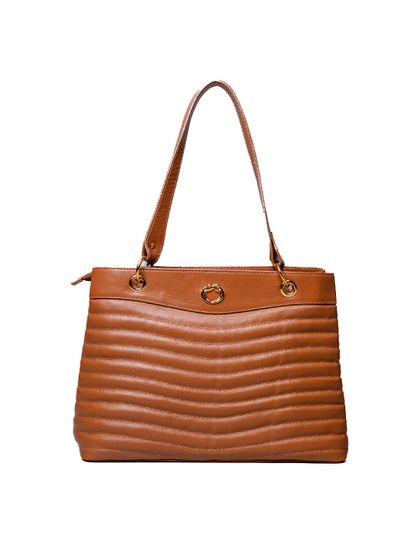 Bolsa Caramelo Tote Couro Grande - SAGIAN