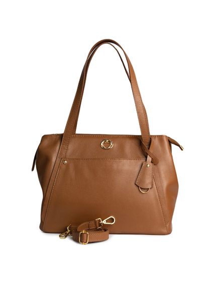 Bolsa Tiracolo Carmel Couro Alça Removível Grande - SAGIAN