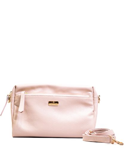 Bolsa Tiracolo Bege Couro - SAGIAN