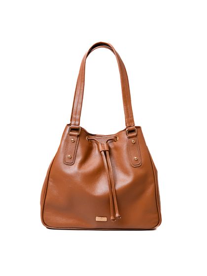 Bolsa Tote Caramelo Couro - SAGIAN