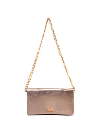 Bolsa Tiracolo Prata Velho Couro Pequena - SAGIAN