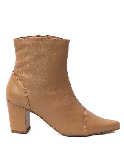Bota Feminina Mel Couro Beatriz Cano Curto - SAGIAN