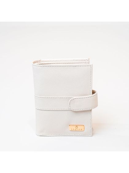 Carteira Feminina Off White Couro - SAGIAN