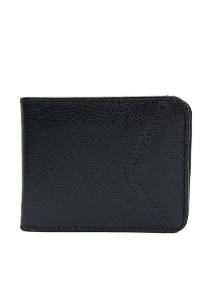 Carteira Masculina Preta em Couro - SAGIAN