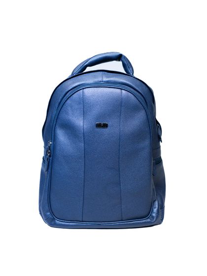 Mochila Masculina Azul Marinho Couro - SAGIAN