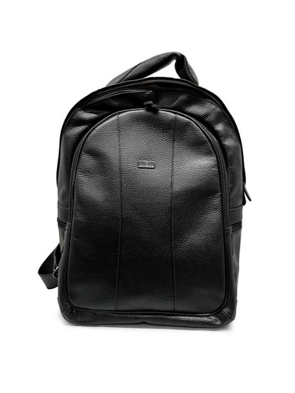 Mochila Masculina Preta Couro - SAGIAN