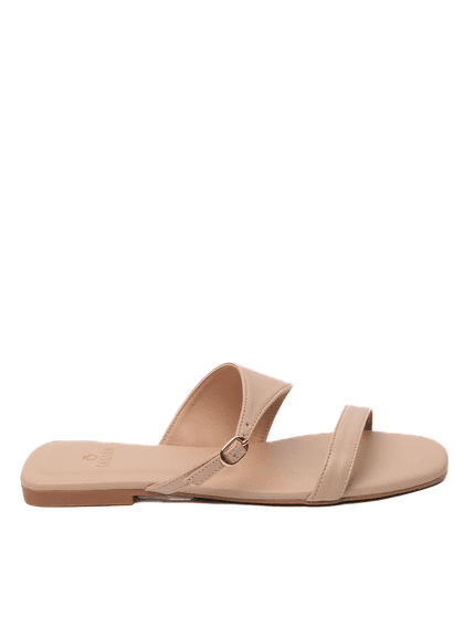 Sandalia Rasteira Blush Couro - SAGIAN