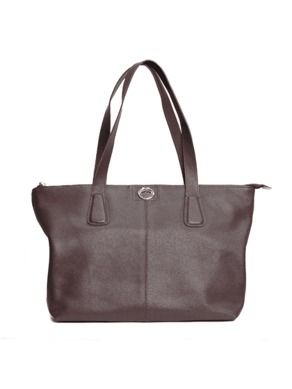 Bolsa Shopping Marrom Couro Grande - SAGIAN