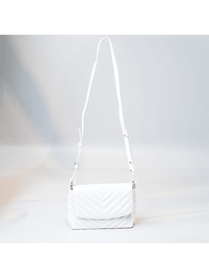 Bolsa Camila Branca Couro Matelassê - SAGIAN