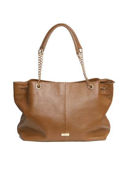 Bolsa Caramelo Shopping Grande Couro - SAGIAN