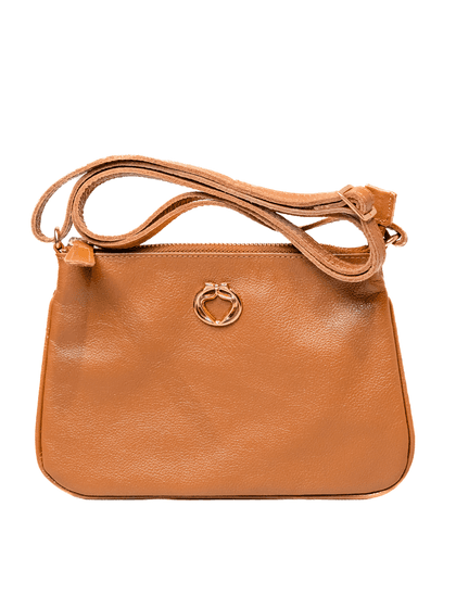 Bolsa Tiracolo Caramelo Couro - SAGIAN
