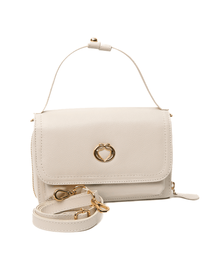 Bolsa Off White Tiracolo Couro Jana Pequena - SAGIAN