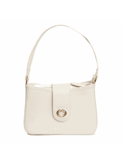 Bolsa Tiracolo Off White em Couro Pequena Mari - SAGIAN