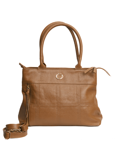 Bolsa Tiracolo Caramelo Couro Alça Removível Grand... - SAGIAN