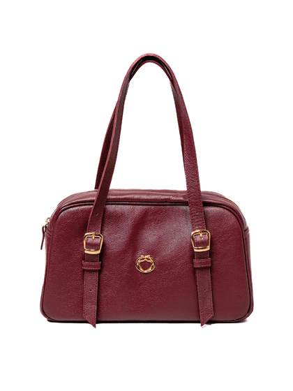 Bolsa Tiracolo Vinho Couro - SAGIAN