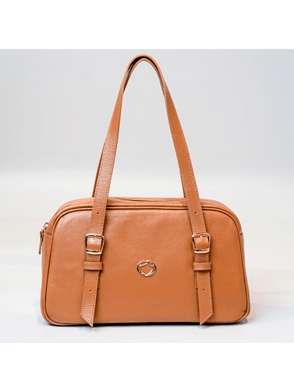Bolsa Tiracolo Caramelo Couro - SAGIAN