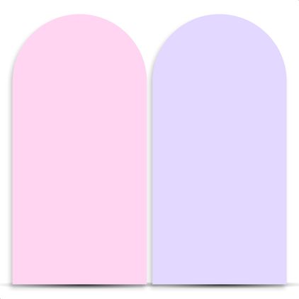 Capa Painel Romano Sublimado Tema Liso Cor Rosa / Lilás 27