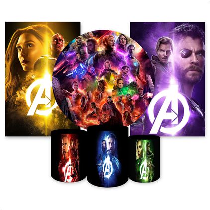 Kit 6 Peças Tema Vingadores 4027