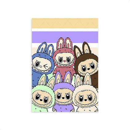 Capa Retangular Sublimada Tema Labubu 4212