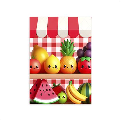 Capa Retangular Tema Fruta 4217