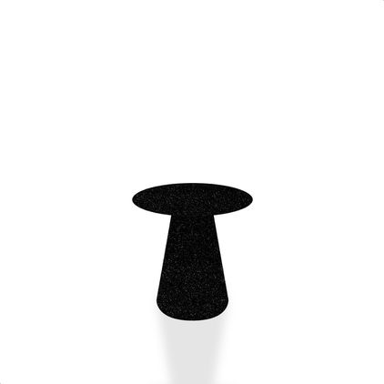 Capa para Mesa Cone Sublimada Cor Preto Com Glitter 61