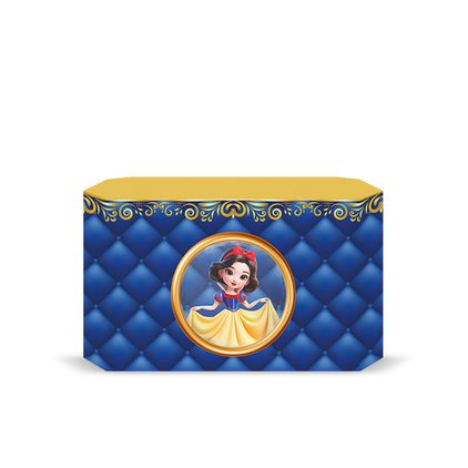 Capa Decorativa para 2 Mesas Quadrada Sublimada Tema Branca de Neve 7010