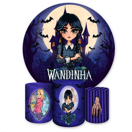 Kit 4 Capas Tema Wandinha 7096