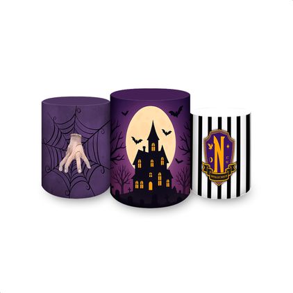 Trio Capas Cilindros Tema Wandinha 7097