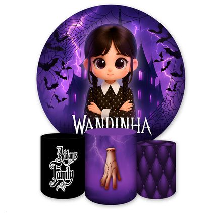 Kit 4 Capas Tema Wandinha 7099